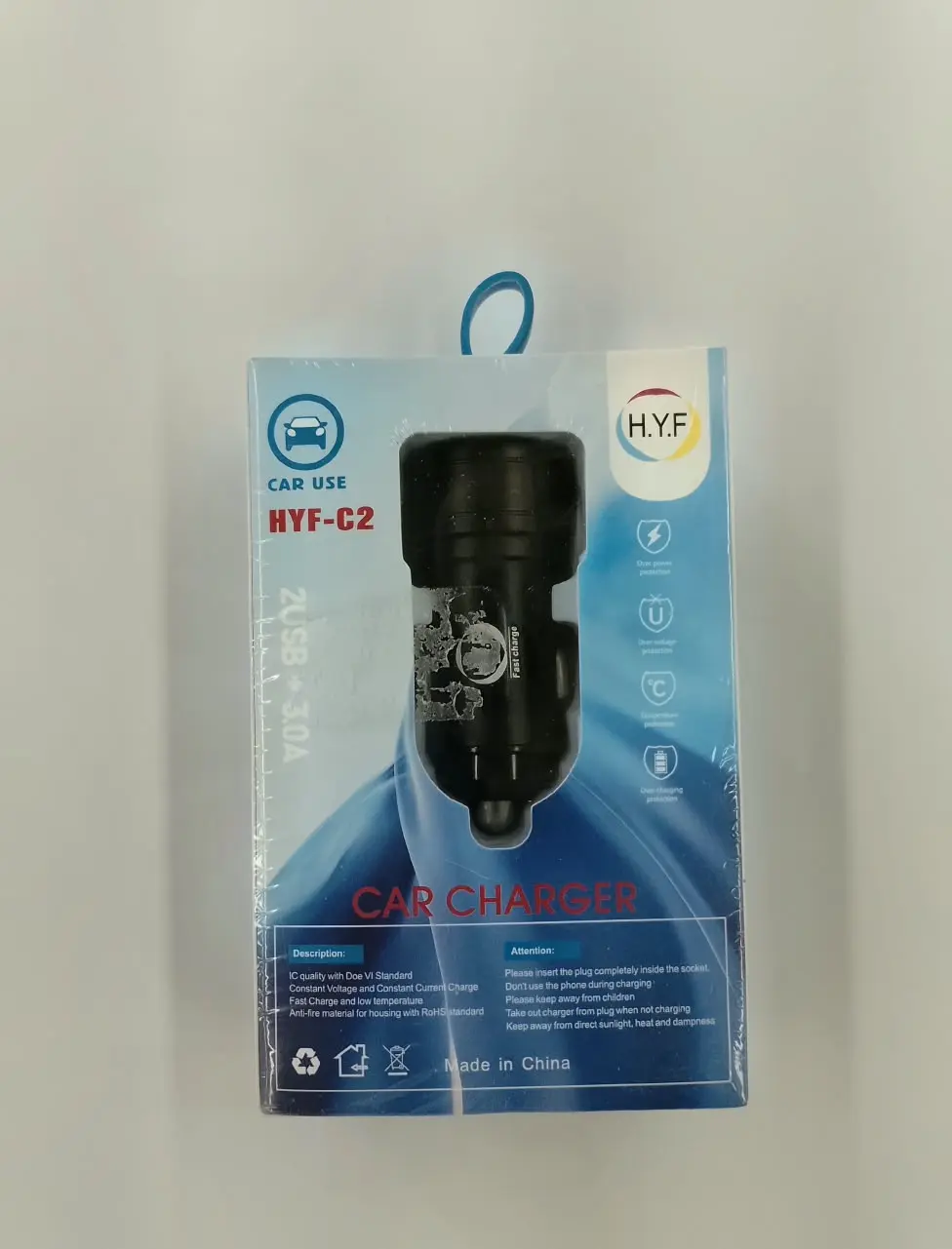 CARGADOR DE CARRO HYF-C2