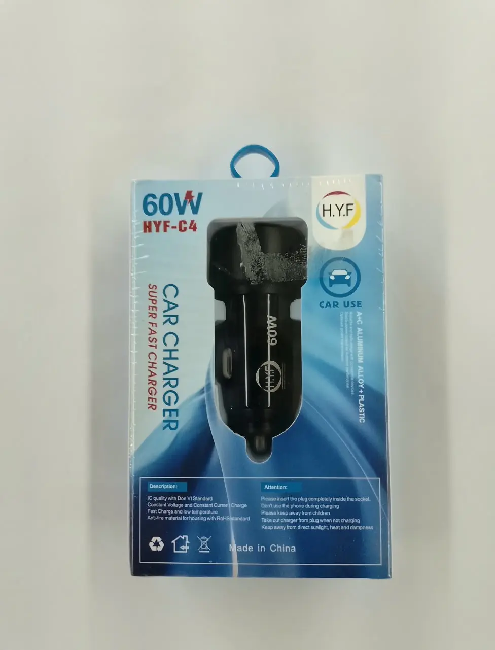 CARGADOR DE CARRO HYF-C4