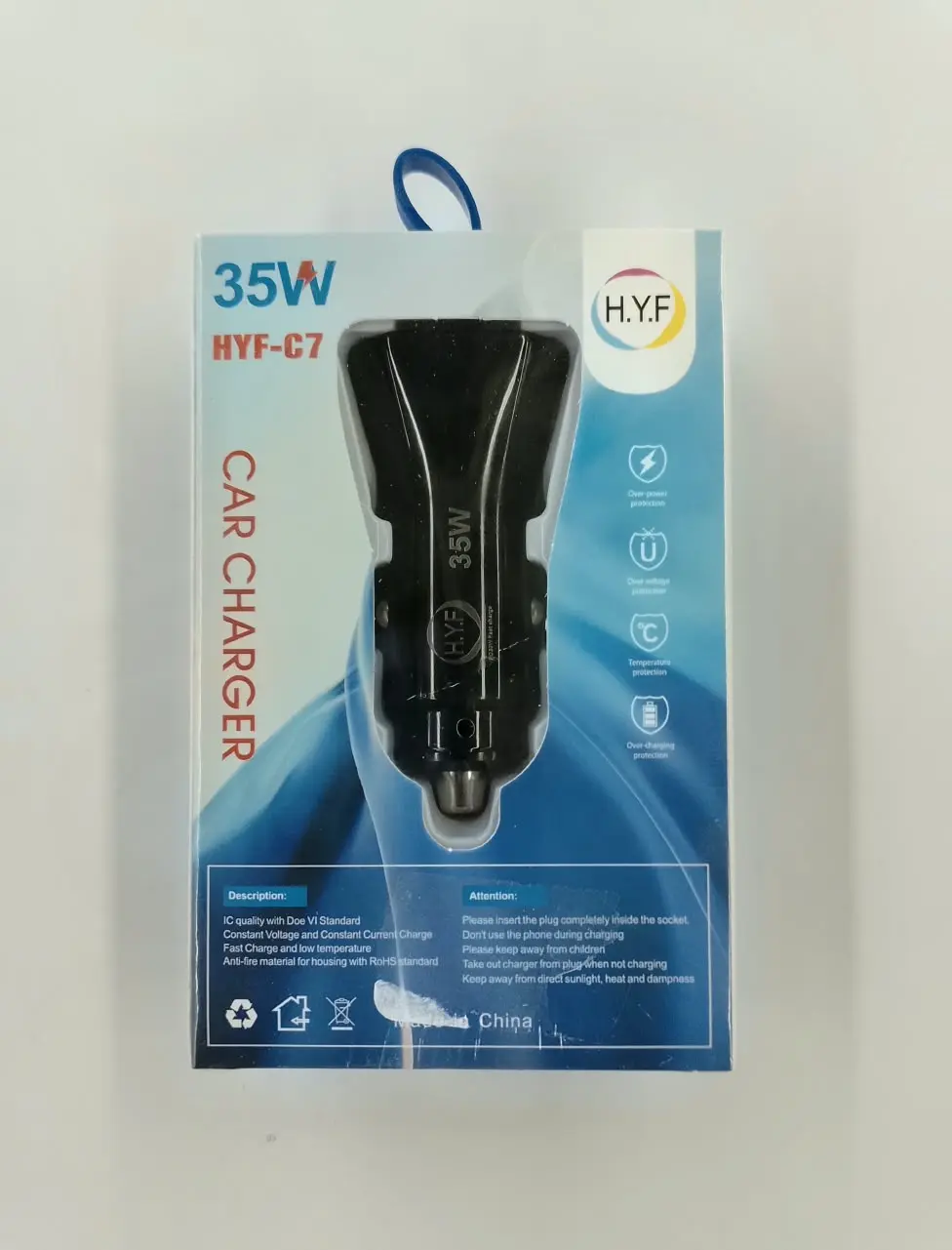 CARGADOR DE CARRO HYF-C7