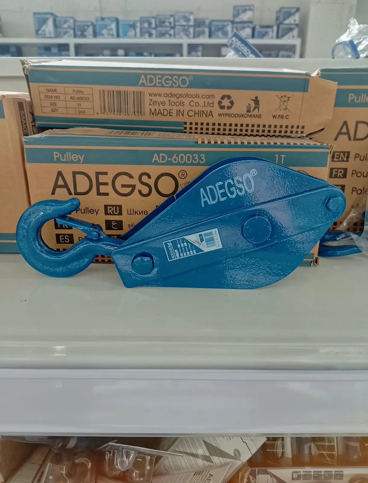 Polea Adegso AD-60033 (polea o motón con gancho)