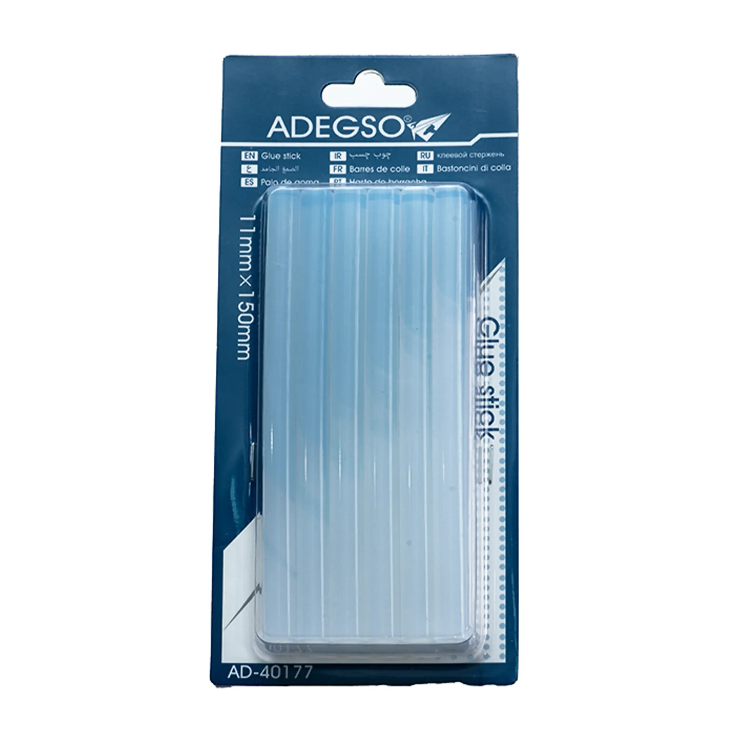 Paquete de barras de silicona de alta adherencia pegamento termofusible ADEGSO AD-40177